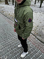 Куртка ветровка мужская осенняя napapijri Весенняя стильная мужская куртка-анорак, Куртки мужские осенние