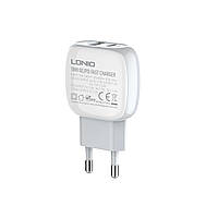 Адаптер сетевой LDNIO Type-C to Lightning Cable A2313C |1USB/1Type-C, QC/PD, 3A|