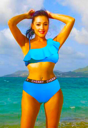 Купальник раздельный Samegame Индия 585 голубой(В НАЛИЧИИ ТОЛЬКО 44 46 48 50 52 УКР р-ры), фото 1