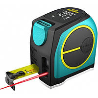 Лазерная мерная рулетка 2в1 Mileseey DT10 Laser Tape Measure аккумуляторная електрорулетка с дисплеем и