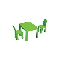 Детский пластиковый столик и два стула Doloni Зеленый 04680/2
