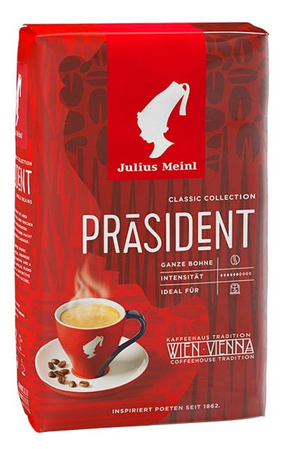 Кофе зерновой Julius Meinl Prasident – интернет-магазин CafeOptum