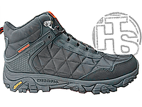 Зимние мужские ботинки Merrell Tracking Black Orange Winter (с мехом) ALL14570