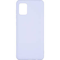 Чехол для Samsung A31 (SOFT Silicone Case) сиреневый цвет с микрофиброй.