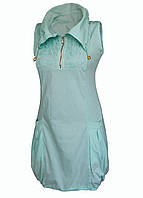 Платье женское хлопковое Moda Светло-бирюзовый 44