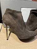 Жіночі замшеві черевики каблук Tom Ford ботільйони, фото 6