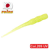 Силиконовый слаг для микроджига Reins Aji Meat 1.8" #209 UV Setouchi Greenish (съедобный, 15шт)