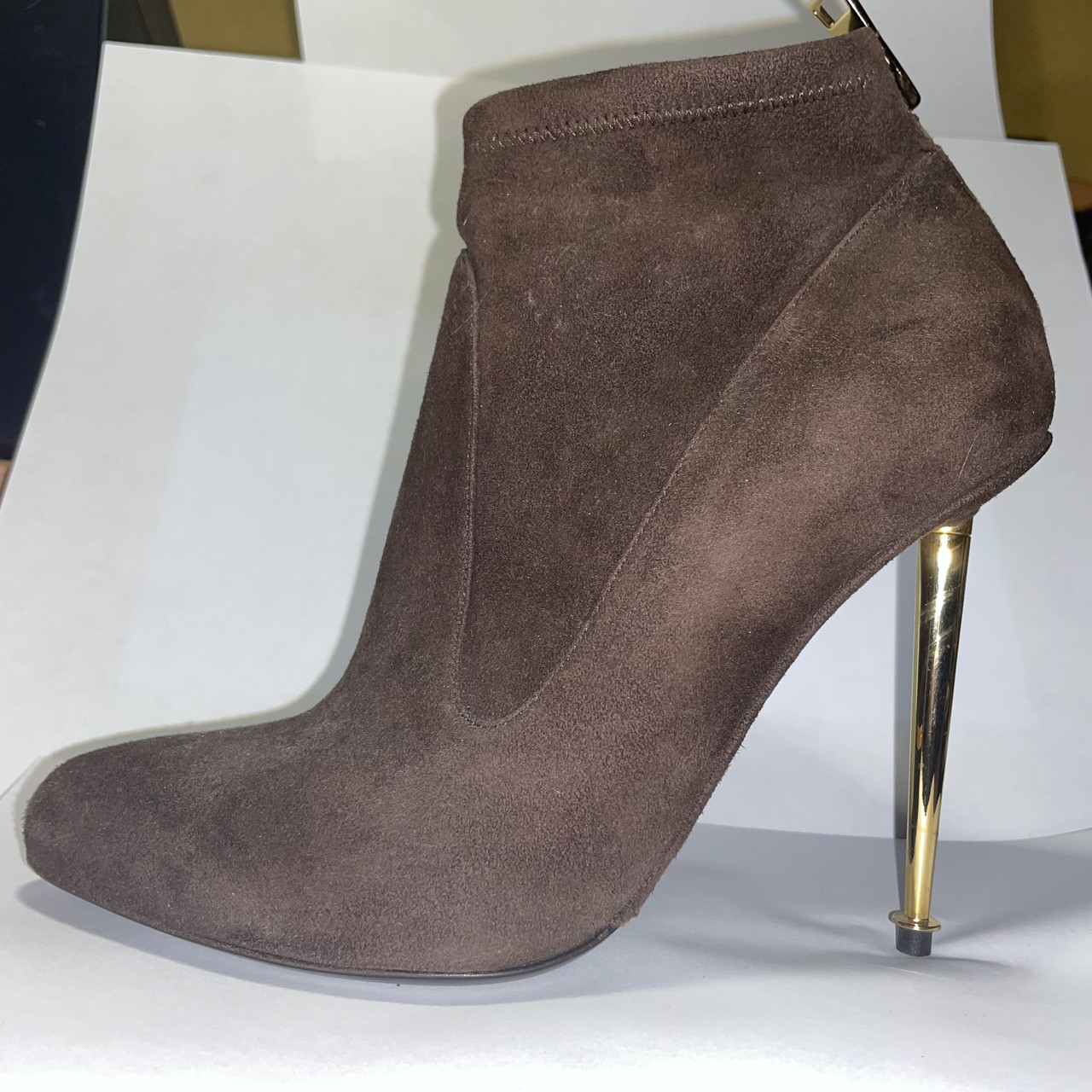 Жіночі замшеві черевики каблук Tom Ford ботільйони, фото 1