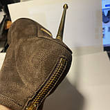 Жіночі замшеві черевики каблук Tom Ford ботільйони, фото 2