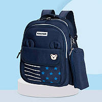 Рюкзак шкільний анатомічний з пеналом для хлопчика першокласника 7 8 9 років, дитячий портфель 1 2 3 клас