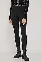 Urbanshop com ua Легінси Calvin Klein Jeans жіночі колір чорний однотонні РОЗМІРИ ЗАПИТУЙТЕ