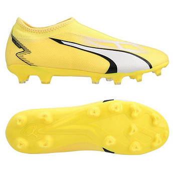 Дитячі футбольні бутси Puma ULTRA MATCH LL FGAG JR Yellow 107514-04, Жовтий, Розмір (EU) — 38.5