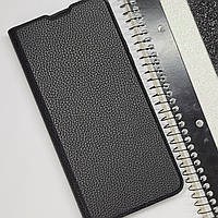 Шкіряний чохол книжка чорна для Xiaomi Redmi Note 10 Pro , чохол книжка підставка на сіомі редмі нот 10 про з візитницею