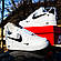 SALE Кросівки Nike Air Force білі чорний свуш 42 27 см, фото 4