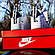 SALE Кросівки Nike Air Force білі чорний свуш 42 27 см, фото 5