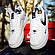 SALE Кросівки Nike Air Force білі чорний свуш 42 27 см, фото 6