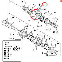 Синхронизатор 5-6 передачи Alfa Romeo 159 Brera Spider Fiat Bravo 2,0JTD Lancia Delta 1,9JTD 55567565