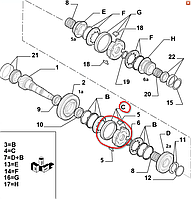 Синхронизатор 1-2 передачи Alfa Romeo 156 159 159 Brera Spider Fiat Bravo Lancia Delta Thesis 55354316