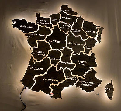 Карта Франции из дерева - купить недорого на Prom.ua: цены, акции и ...