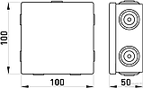 Розподільна коробка зовнішня 100х100х50 мм e.db.pro.100.100.50u, фото 3