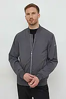 Urbanshop com ua Куртка-бомбер Guess чоловічий колір сірий перехідна РОЗМІРИ ЗАПИТУЙТЕ