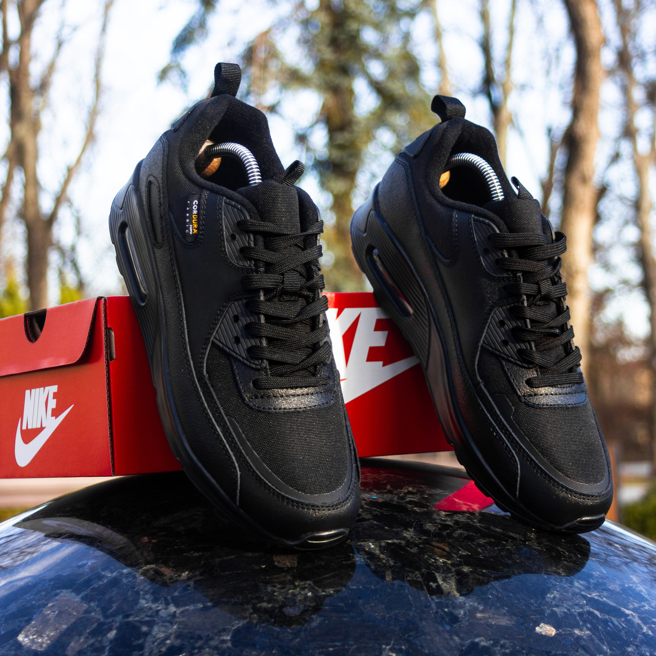 SALE Кросівки у сти-лі Nike Air Max 90 чорні 43 27.5 см
