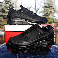 Кроссовки в сти-ле Nike Air Max 90 черные 44 28 см