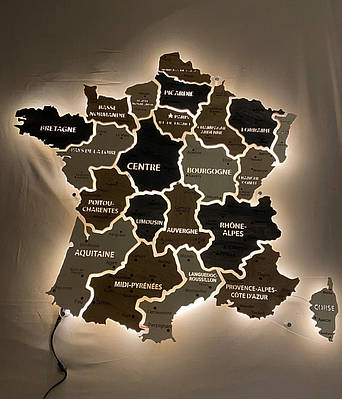 Карта Франции из дерева - купить недорого на Prom.ua: цены, акции и ...