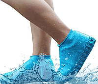 Непромокаемые универсальные бахилы для обуви S 34-38,Эластичные износостойкие чехлы для защиты обуви от влаги