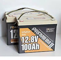 Акумулятор LiFePO4 12 В 100 А Power Queen mini літій залізо фосфатний, фото 2