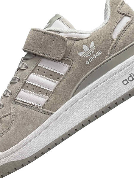 Adidas Originals Forum 84 Low Gray White Suede 2062388049