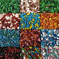 Кольорова крихта та кольоровий мармуровий пісок