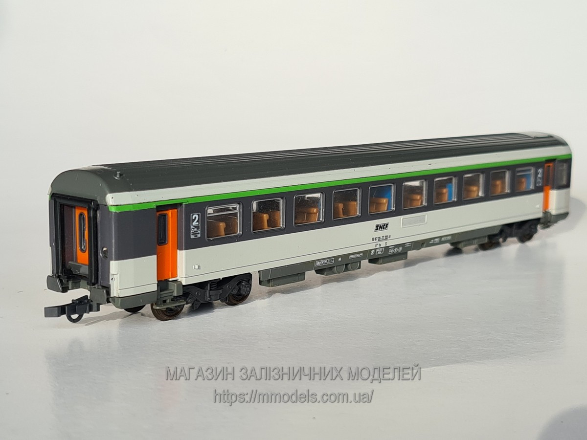 Roco 44275 4x осний вагон 2го класу, SNCF Французьких залізниць, масштабу 1:87, H0