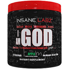 Передтренувальний комплекс Insane labz I am God 296g (Apple)