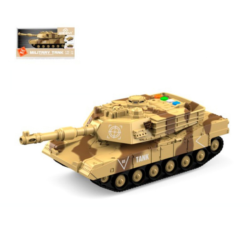 Танк іграшка "Armed Forces" WY410B, інерційний, 1:16, рухомі деталі, музика, світло, на батарейках