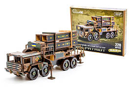 Дерев'яний 3D конструктор "ЗКР Патріот" 220 дет. 25220 р. 30*18*8 см PuzzleOK