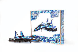 Дерев'яний 3D конструктор "Міг 29" 94 дет. PuzMig-00654 р. 34*23 см. PuzzleOk