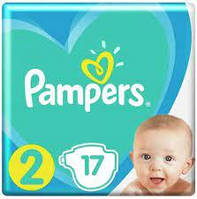 Подгузники Pampers New Baby-Dry Размер 2 (Mini) 3-6 кг 17 шт