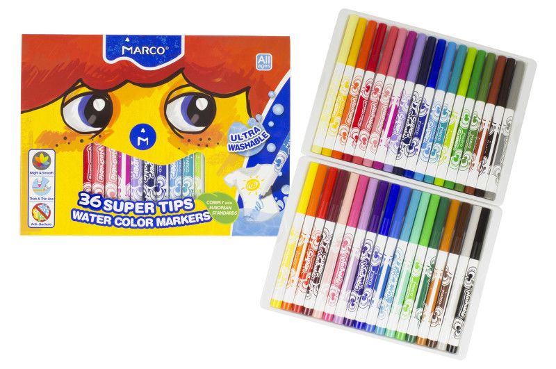 Водяні фломастери MARCO 1630 36 кольорів