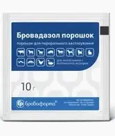 Бровадазол БРОВАФАРМА антигельмінтик при ураженні нематодами цестодами трематодами порошок 10 г
