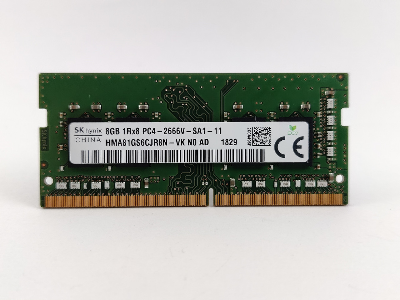 Оперативна пам'ять для ноутбука SODIMM SK hynix DDR4 8Gb PC4-2666V (HMA81GS6CJR8N-VK) Б/В