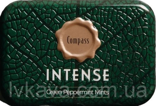 Льодяники Compass Intense Peppermint Mints без цукру, ж\б, 20 гр