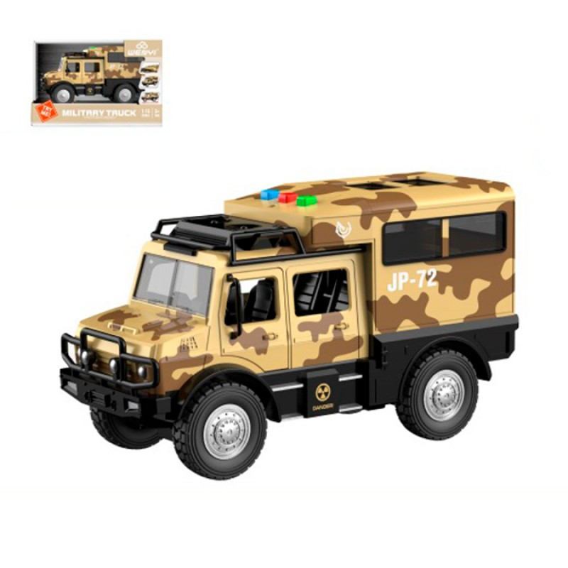 Військова машина іграшка WY981B, інерційна, 1:16, рухомі деталі, музика, світло, на батарейках, фото 1