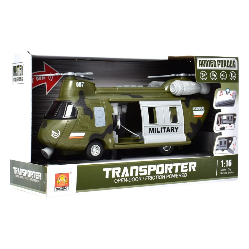 Військовий вертоліт іграшка "Armed Forces" WY641A, 1:16, звук, світло