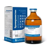 Антигельмінтний препарат Бровермектин 1% Бровафарма для сільськогосподарських тварин 100 мл