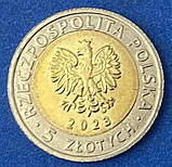 Монета Польщі 5 златих 2023 р. Гошочково- Парадиз Монастирський комплекс, фото 2