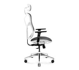 Офісне крісло Diablo Chairs V-Basic Normal Size, до 150 кг Тканина біло-чорна
