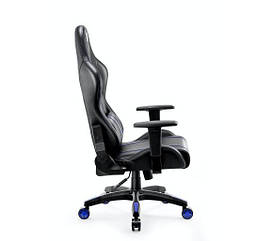 Ігрове крісло Diablo Chairs X-One 2.0 Normal Size, до 160 кг ЕКО шкіра Тканина Чорно-синя