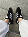 Чоловічі Кросівки Adidas Spezial Black White 44-45, фото 6