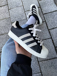 Жіночі Кросівки Adidas Superstar Black White 2.0 36-37-38-39-40